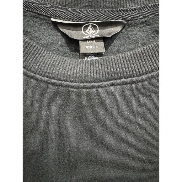 VOLCOM Men's Black RoundAbout Crew Sweatshirt SMALL - Picture 4 of 7